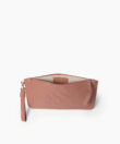 CC Pochette in Peach Grained Leather