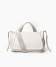 Top Handle Bag in Ivory Grained Leather