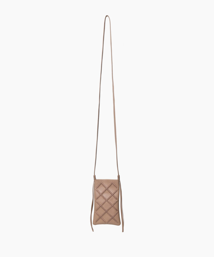 Cross Pocket Bag in Mocca Smooth Leather