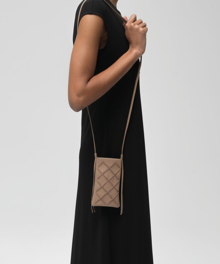 Cross Pocket Bag in Mocca Smooth Leather