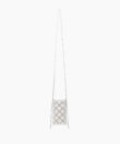 Cross Pocket Bag in White Smooth Leather