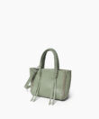 Micro Tote in Sage Grained Leather