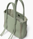 Micro Tote in Sage Grained Leather