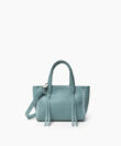 Micro Tote in Sky Grained Leather