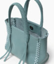 Micro Tote in Sky Grained Leather