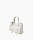 Micro Tote in Ivory Grained Leather