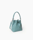 Micro Bucket in Sky Grained Leather