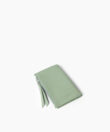 Folded Wallet in Sage Grained Leather