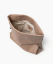 Folded Clutch in Mocca Smooth Leather