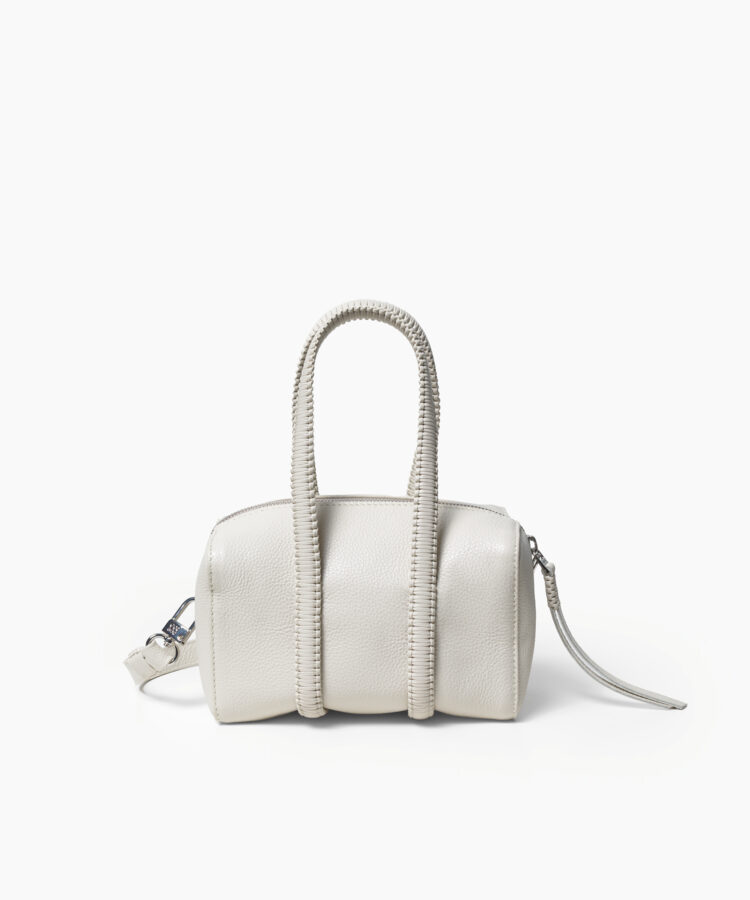 Mini Bowling in Ivory Grained Leather