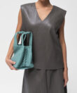 Gaia Tote in Sky Grained Leather
