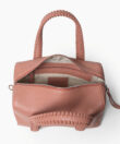 Medium Bowling in Peach Grained Leather