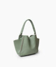 Mini Shoulder Bag in Sage Grained Leather