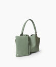 Mini Shoulder Bag in Sage Grained Leather