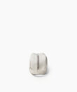 Mini Wash Bag in Ivory Grained Leather