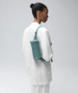 Mini Barrel Bag in Sky Grained Leather