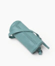 Mini Barrel Bag in Sky Grained Leather
