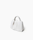 Venetia Clutch in White Smooth Leather