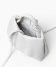 Venetia Clutch in White Smooth Leather