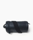 Barrel Bag in Black Grained Leather