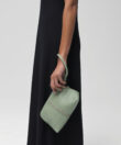 Vanity Case in Sage Grained Leather