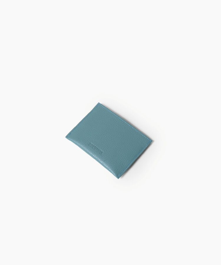 Card Holder in Sky Grained Leather