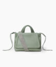 Medium Top Handle Bag in Sage Grained Leather