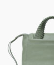 Medium Top Handle Bag in Sage Grained Leather