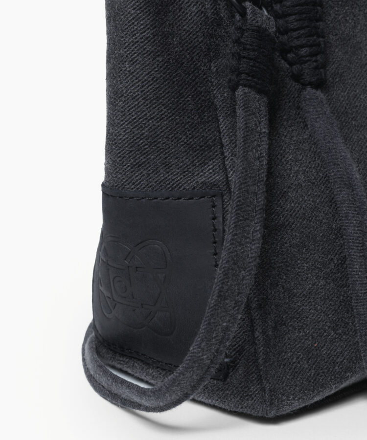 Dirty Laundry Micro Tote in Black Cotton