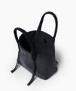 Dirty Laundry Micro Tote in Black Cotton