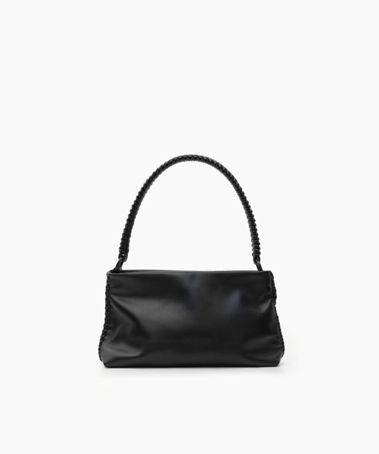 Nephele Bag in Black Smooth Leather