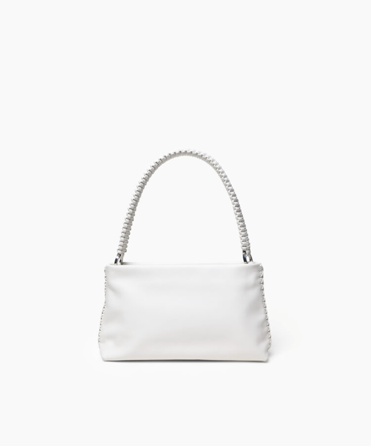 Nephele Bag in White Smooth Leather