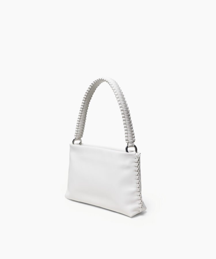 Nephele Bag in White Smooth Leather