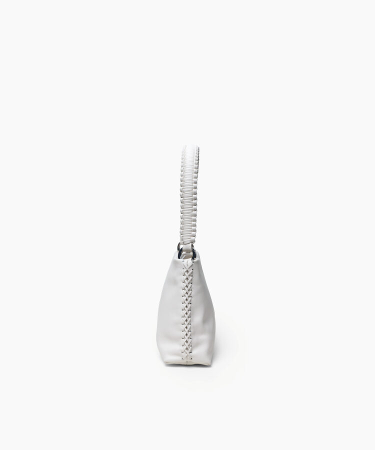 Nephele Bag in White Smooth Leather