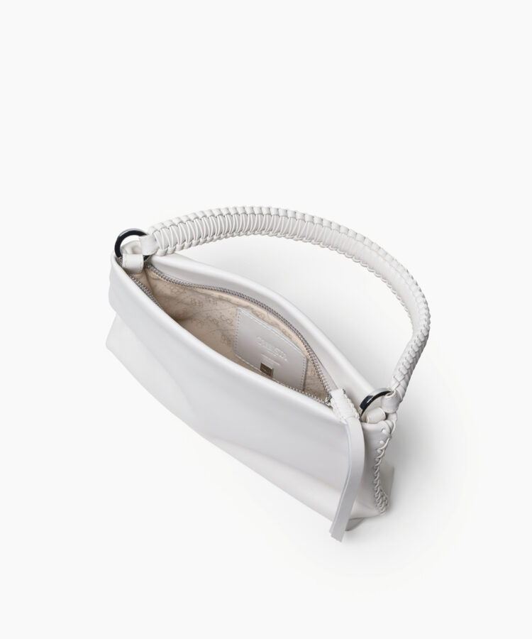 Nephele Bag in White Smooth Leather