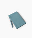 Folded Wallet in Sky Grained Leather