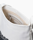 Duo Selene Bag in Black/ White Smooth Leather