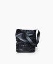 Medium Selene Bag in Black Smooth Leather