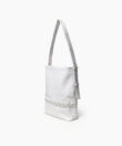 Medium Selene Bag in White Smooth Leather