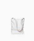 Medium Selene Bag in White Smooth Leather