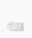 Eva Pochette in White Smooth Leather