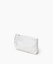 Eva Pochette in White Smooth Leather