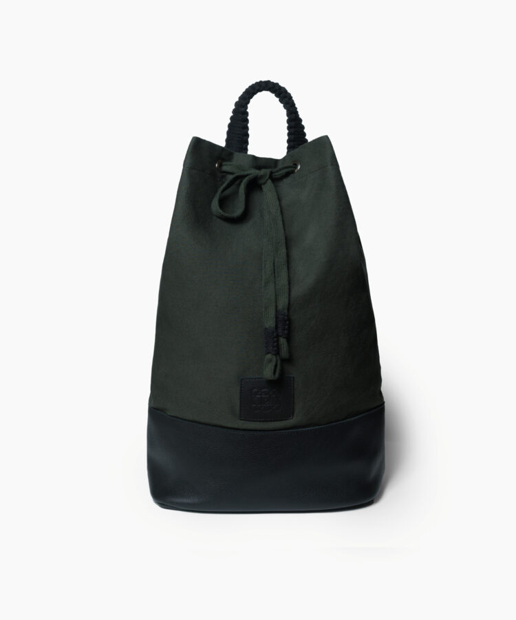 Dirty Laundry Backpack in Khaki Cotton