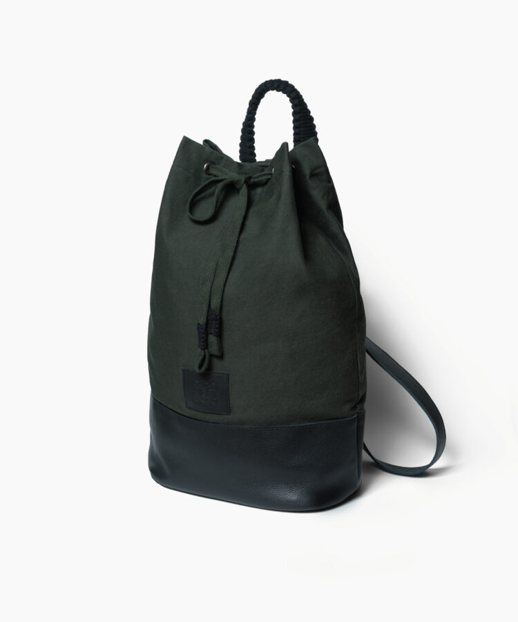 Dirty Laundry Backpack in Khaki Cotton