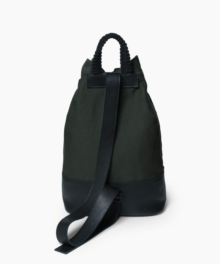 Dirty Laundry Backpack in Khaki Cotton