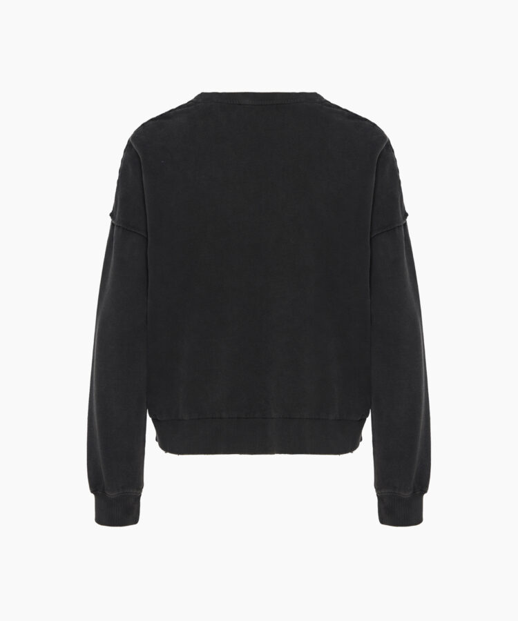 Dirty Laundry Women’s Crewneck in Black Cotton