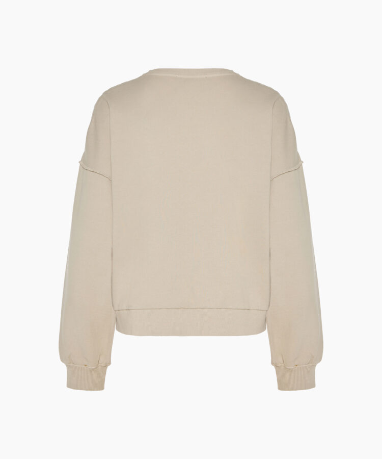 Dirty Laundry Women’s Crewneck in Sand Cotton