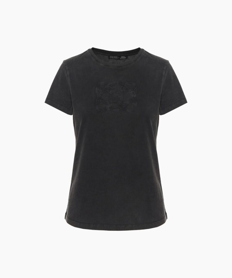Dirty Laundry Women’s T-Shirt in Black Cotton