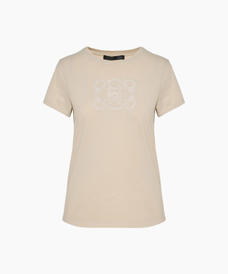 Dirty Laundry Women’s T-Shirt in Sand Cotton