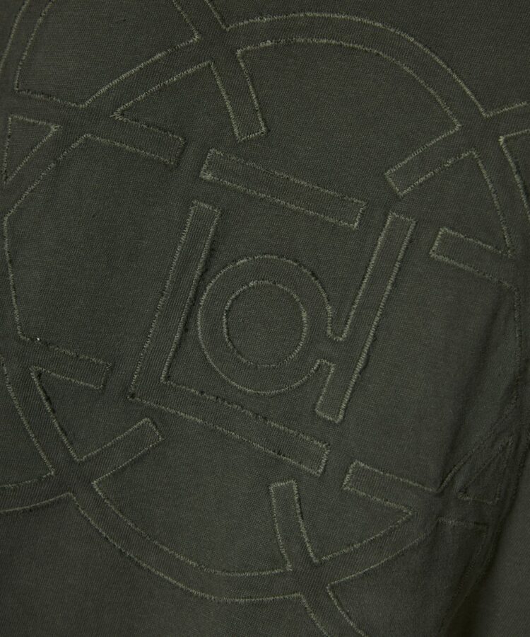 Dirty Laundry Men’s T-Shirt in Khaki Cotton
